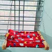 IMG_20250529_180601 Indoor Cat Hammock Bed | Wooden Frame & Hanging Chains for Window, Wall