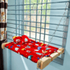 Indoor Cat Hammock Bed | Wooden Frame & Hanging Chains for Window, Wall