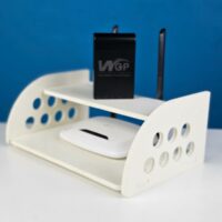 Router Stand – Round Cut New Design – White Color