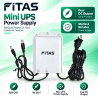 WhatsApp Image 2026-10-13 at 19.25.06 DC Mini UPS TM36 12V 2A Output With Y Cable