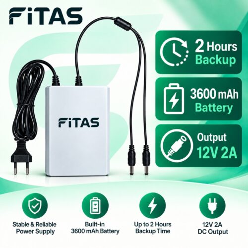 WhatsApp Image 2026-10-13 at 19.25.08 DC Mini UPS TM36 12V 2A Output With Y Cable