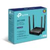 WIRELESS Standards and Protocols Wi-Fi 5 IEEE 802.11ac/n/a 5 GHz IEEE 802.11n/b/g 2.4 GHz WiFi Speeds AC1200 5 GHz: 867 Mbps (802.11ac) 2.4 GHz: 300 Mbps (802.11n) WiFi Range 3 Bedroom Houses 4× Fixed Antennas Multiple antennas form a signal-boosting array to cover more directions and large areas Beamforming Concentrates wireless signal strength towards clients to expand WiFi range WiFi Capacity Medium Dual-Band Allocate devices to different bands for optimal performance MU-MIMO Simultaneously communicates with multiple MU-MIMO clients Working Modes Router Mode Access Point Mode Range Extender Mode SECURITY Network Security SPI Firewall Access Control IP & MAC Binding Application Layer Gateway Guest Network 1× 5 GHz Guest Network 1× 2.4 GHz Guest Network WiFi Encryption WEP WPA WPA2 WPA/WPA2-Enterprise (802.1x) HARDWARE Processor Single-Core CPU Ethernet Ports 1× 10/100 Mbps WAN Port 4× 10/100 Mbps LAN Ports Buttons WPS/Reset Button Power 9 V ⎓ 0.85 A SOFTWARE Protocols IPv4 IPv6 Parental Controls URL Filtering Time Controls WAN Types Dynamic IP Static IP PPPoE PPTP L2TP Quality of Service QoS by Device NAT Forwarding Port Forwarding Port Triggering DMZ UPnP IPTV IGMP Proxy IGMP Snooping Bridge Tag VLAN DHCP Address Reservation DHCP Client List Server DDNS NO-IP DynDNS Management Features Tether App Webpage Check Web Emulator> OTHER System Requirements Internet Explorer 11+, Firefox 12.0+, Chrome 20.0+, Safari 4.0+, or other JavaScript-enabled browser Cable or DSL Modem (if needed) Subscription with an internet service provider (for internet access) Certifications FCC, CE, RoHS Environment Operating Temperature: 0℃~40℃ (32℉ ~104℉) Storage Temperature: -40℃~60℃ (-40℉ ~140℉) Operating Humidity: 10%~90% non-condensing Storage Humidity: 5%~90% non-condensing TEST DATA WiFi Transmission Power CE EIRP: