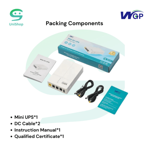WGP Optima 302 27W Mini DC UPS Quick Charge 3.0 USB 5V 9V 12V 12V